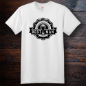 Personalized Vintage Best Man Cotton T-Shirt, Hanes