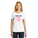 Personalized Hello My Love Ladies Valentine's Day T-Shirt, Hanes