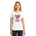 Personalized I Love You Forever, Ladies Cotton T-Shirt, Hanes