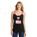 Personalized Sending You My Heart Varsity Tank