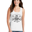 Personalized Birthday Vintage Chick Top Tank for Women