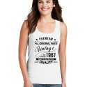 Personalized Birthday Vintage Top Tank for Women