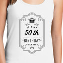 Personalized It's My Birthday Top Tank for Women