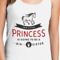 Personalized This Little Princess Is Going To Be A Big Sister Top Tank for Women