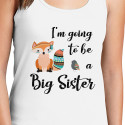 Personalized I'm Going To Be A Big Sister Top Tank for Women