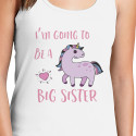 Personalized I'm Going To Be A Big Sister Top Tank for Women