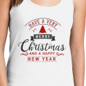 Personalized Have A Very Merry Christmas And A Happy New Year Top Tank for Women