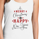 Personalized Merry Christmas And Happy New Year Top Tank for Women
