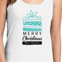 Personalized Merry Christmas Best Wishes Top Tank for Women
