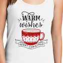 Personalized Warm Wishes Merry Christmas Top Tank for Women