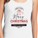 Personalized Have A Very Merry Christmas Sweet Holidays Top Tank for Women