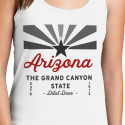 Personalized Arizona The Grand Canyon State Estd 1912 Ditat Deus Top Tank for Women