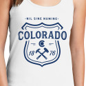 Personalized Nil Sine Numine Colorado 1876 Top Tank for Women