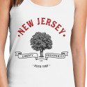 Personalized New Jersey Liberty Prosperity Estd 1787 Top Tank for Women