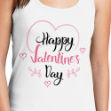 Personalized Happy Valentine's Day Top Tank for Women
