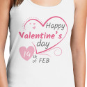 Personalized Happy Valentine's Day 14th Of FEB Top Tank for Women