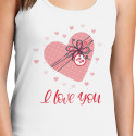 Personalized I Love You Top Tank for Women