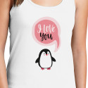 Personalized I Love You Top Tank for Women