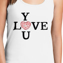 Personalized Love You Top Tank for Women