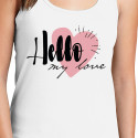 Personalized Hello My Love Top Tank for Women