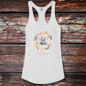 Personalized The Best Mom Shirttail Satin Jersey Tank