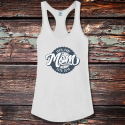 Personalized Mom Estd Shirttail Satin Jersey Tank