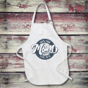 Personalized 100% Pure Mom Full Length Apron with Pockets