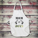 Personalized Mom Of Boys Full Length Apron with Pockets