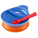 Beautiful Bright Colour Divided Feeding Plate Set, Royal