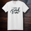 Personalized Super Dad Cotton T-Shirt, Hanes
