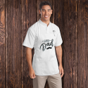 Personalized Super Dad Medium Length Apron With Pouch Pockets