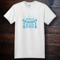 Personalized World's Okayest Dad Cotton T-Shirt, Hanes