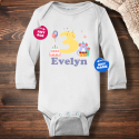 Personalized Infant Birthday Long Sleeve Bodysuit