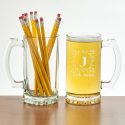 Personalized Name and Initial Over-sized Glass Pint Tankard