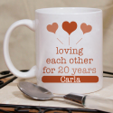 Loving Each Other For 20 Years Beautiful Personalized Mug