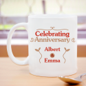 Perfect Celebrating Anniversary Beautifully Designed Personalized Mug