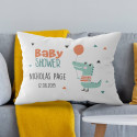 Personalized Baby Shower Pillow Case with Name