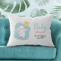 Personalized Baby Shower Pillow Case with Name