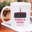 Make A Wish Personalized Birthday Mug For A Beautiful Birthday Gift