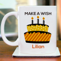 Make A Wish Personalized Mug For Beautiful And Memorable Birthday Gift