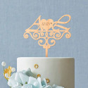 Custom Wood Wedding Cake Topper