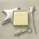 Beautiful Personalized 3 Piece Silver Office Star Shaped Gift Set 