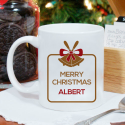 Merry Christmas Mug Beautiful Personalized With Name Printed On it