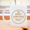 Merry Christmas Mug Perfect Personalized With Name, Initial Printed