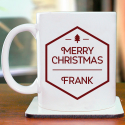 Great and Beautiful Merry Christmas Personalized Mug With Name Printed