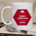 Merry Christmas Mug Beautiful Personalized With Name Printed On it