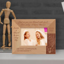 Just As You Are Blessed With God's Love Today I Know That Our Family Is Blessed By You Every Day Personalized Wooden Frame