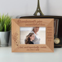 Grandparents Give Unconditional Love And Most Importantly Cookies Personalized Wooden Frame