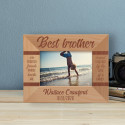 Best Brother Are Forever Friends Whose Hearts Are Bound Together By The Love Of A Family Personalized Wooden Frame