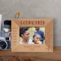 Godmother Walking Beside Me To Help And Guide Me Personalized Wooden Frame